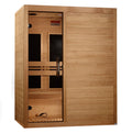 Maxxus S-Line 3-Person Ultra Low EMF FAR Indoor Infrared Sauna + Red Light Therapy | MX-S306-01 ELITE