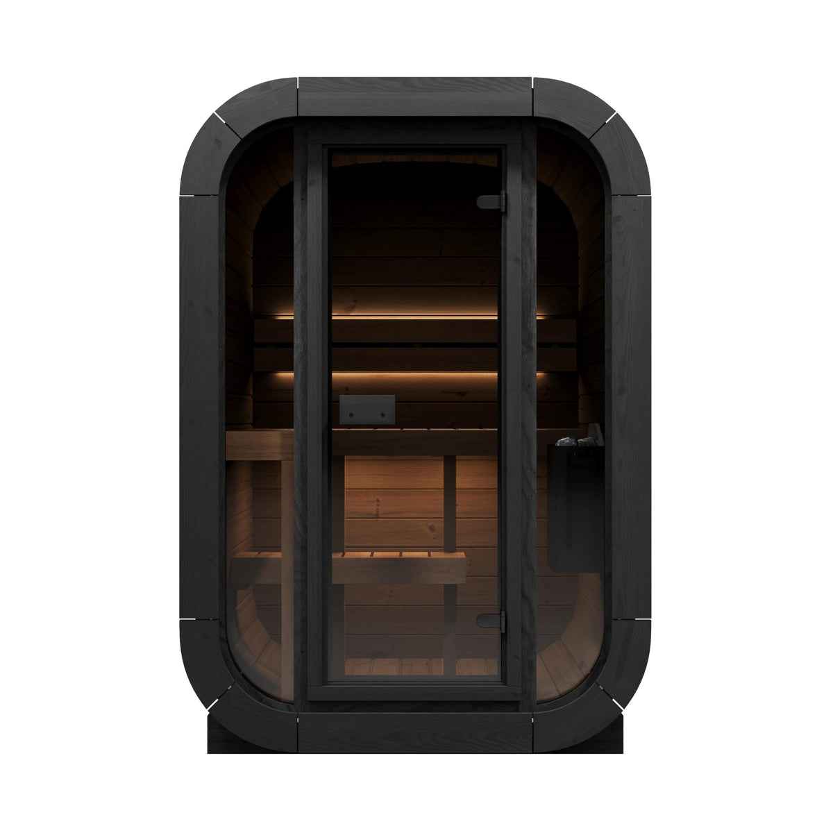 SaunaLife 2 Person 4.2' Long Outdoor Traditional Cube Sauna | Model CL3G