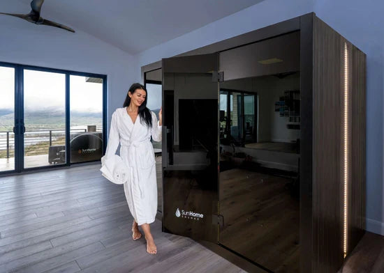 Sun Home Eclipse™ 4-Person Full Spectrum Indoor Infrared Sauna + Red Light Therapy