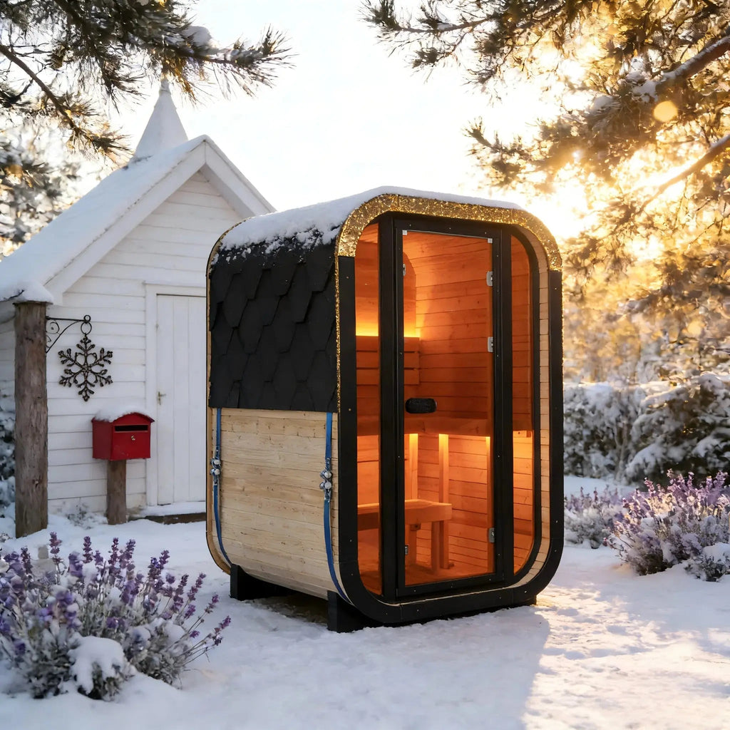 Anyi 1-2 Person Outdoor Traditional Cube Sauna