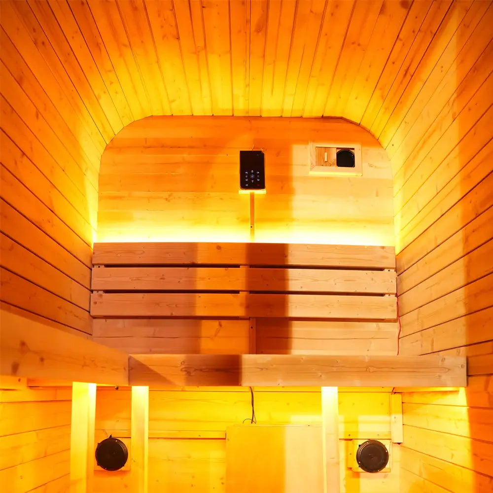 Anyi 1-2 Person Outdoor Traditional Cube Sauna