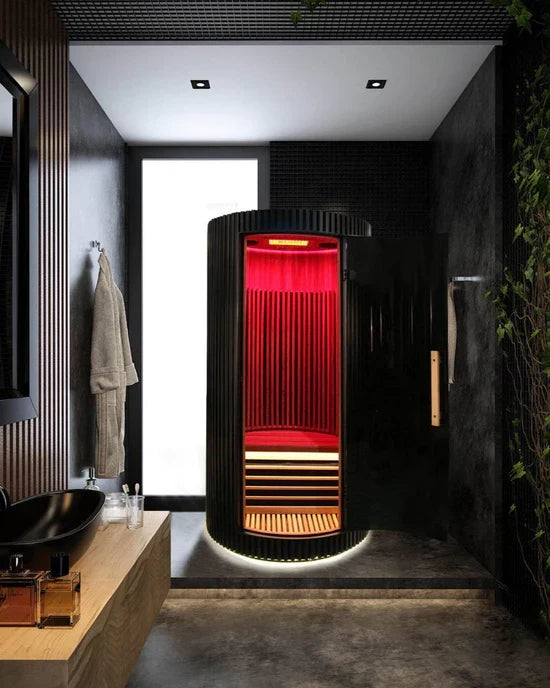 Sun Home Pod™ 1-Person Full Spectrum Indoor Infrared Sauna + Red Light Therapy