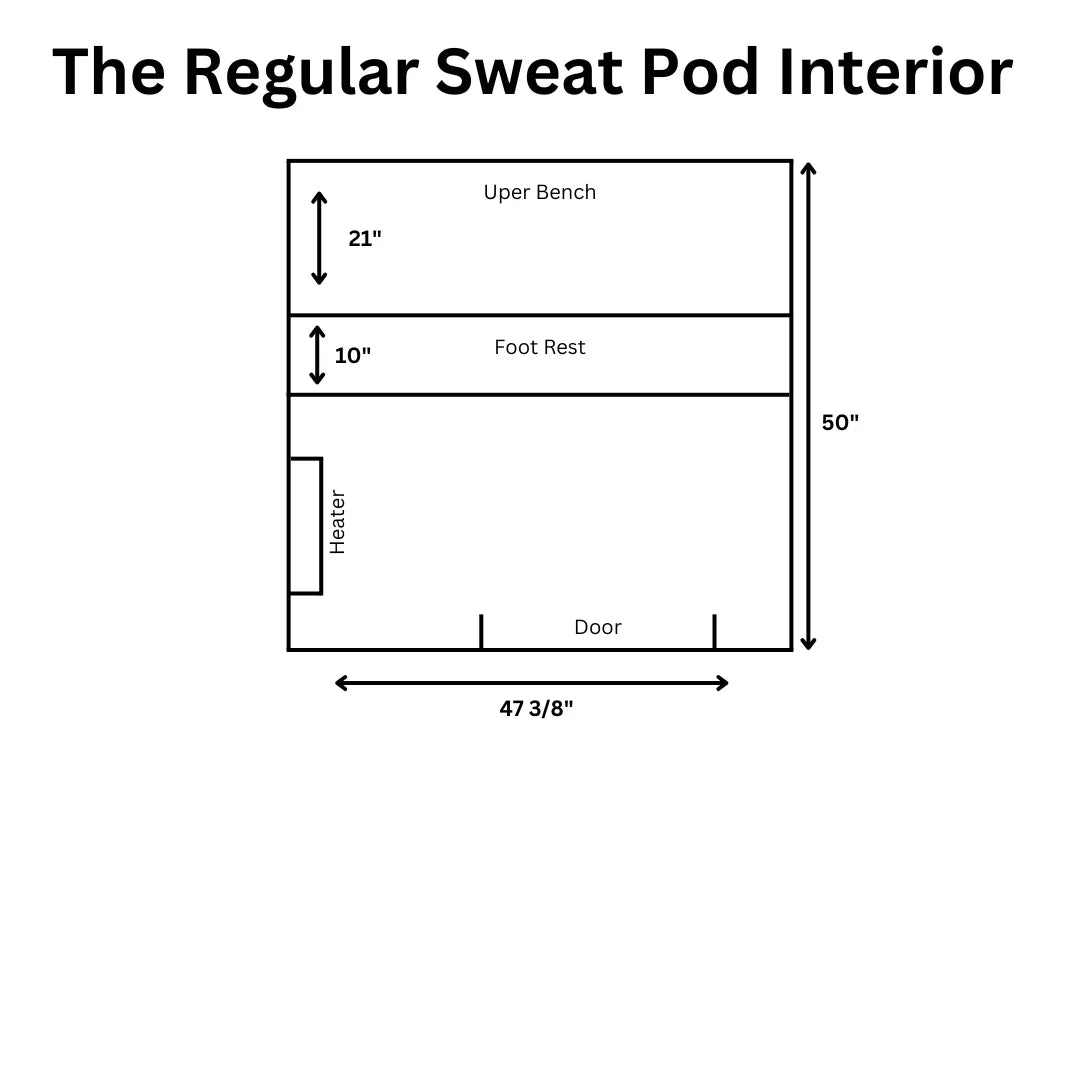 Sweat Kingdom USA Made 1-2 Person Sweat Pod Indoor/Outdoor Traditional Sauna | SK-POD-2P