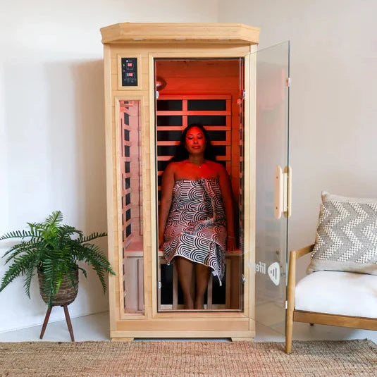 Lifepro RejuvaCure 1-Person Far Infrared Sauna w/ Chromotherapy