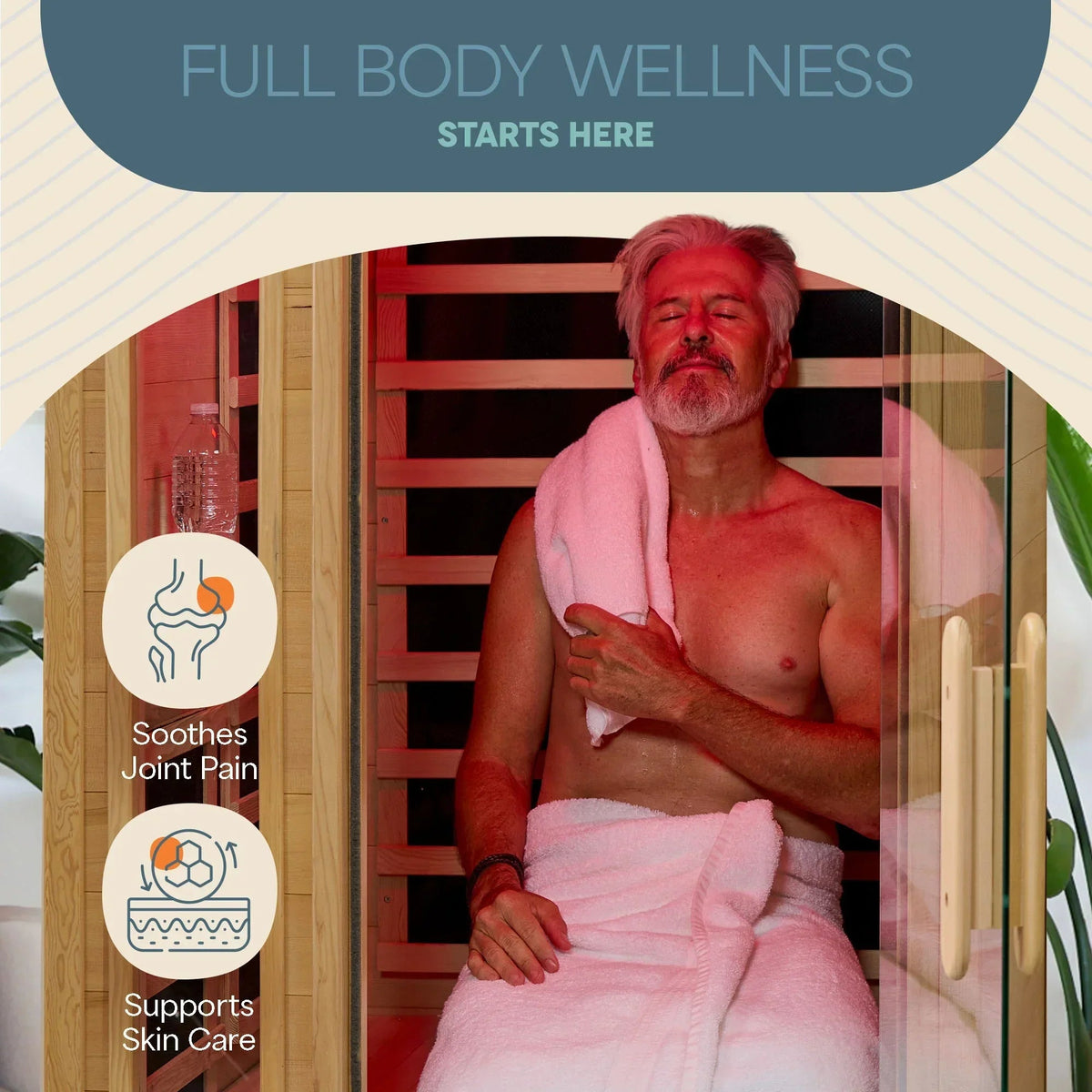 Lifepro RejuvaCure 1-Person Far Infrared Sauna w/ Chromotherapy