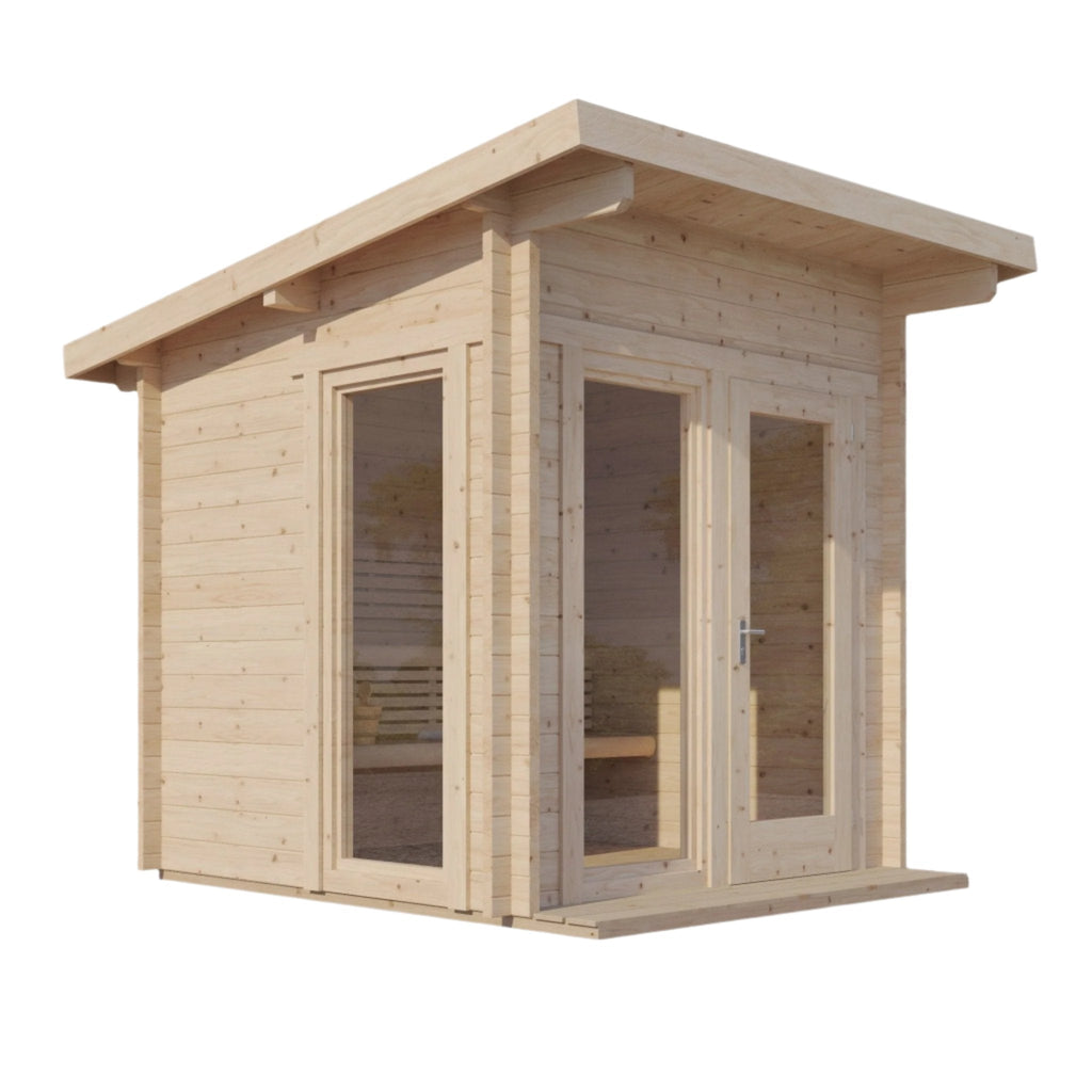 SaunaLife 6-Person Outdoor Traditional Cabin Sauna | Model G4
