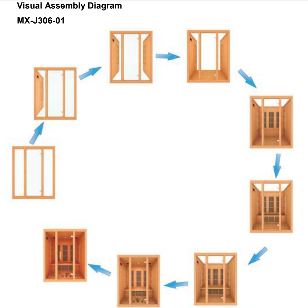Maxxus Bellevue 3-Person Near Zero EMF FAR Indoor Infrared Sauna + Red Light Therapy | MX-J306-01-ZF