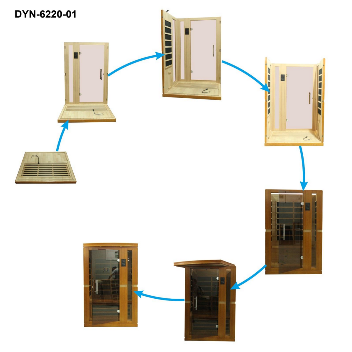 Dynamic Vittoria Elite 2-person Ultra Low EMF FAR Indoor Infrared Sauna + Red Light Therapy | DYN-6220-01 Elite