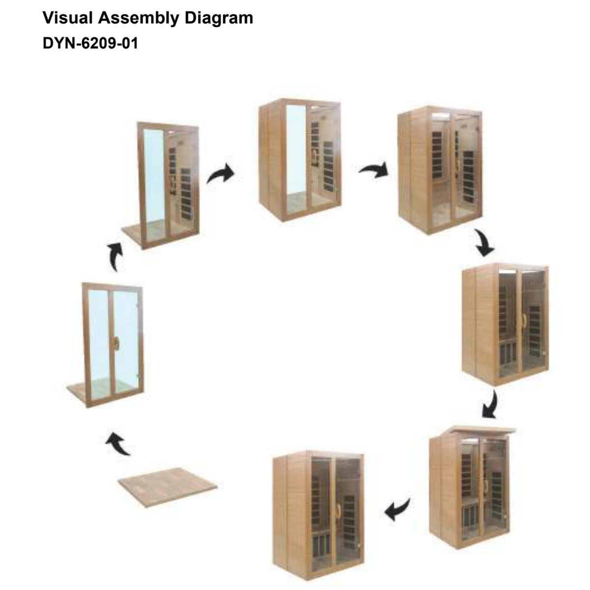 Dynamic Santiago 2-person Low EMF FAR Indoor Infrared Sauna + Red Light Therapy | DYN-6209-01