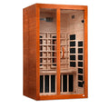 Dynamic Santiago 2-Person Full Spectrum Near Zero EMF Indoor Infrared Sauna + Red Light Therapy | DYN-6209-03 FS