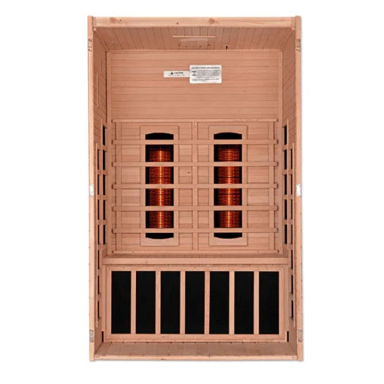Dynamic Santiago 2-Person Full Spectrum Near Zero EMF Indoor Infrared Sauna + Red Light Therapy | DYN-6209-03 FS