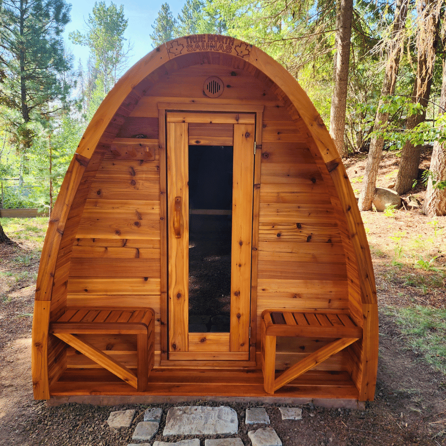 True North Canadian Made 4-8 Person Outdoor Traditional Large Pod Sauna