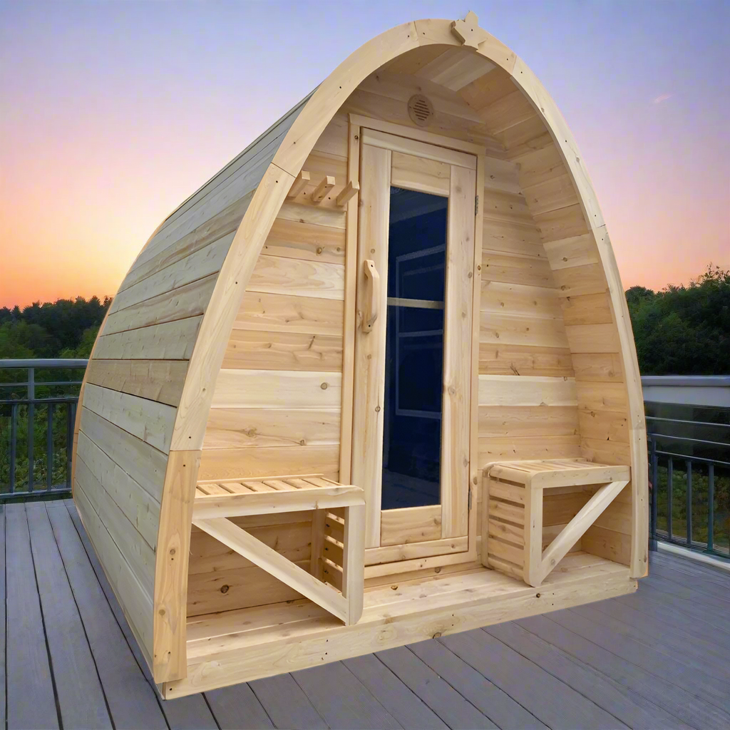 True North Canadian Made 4-8 Person Outdoor Traditional Large Pod Sauna