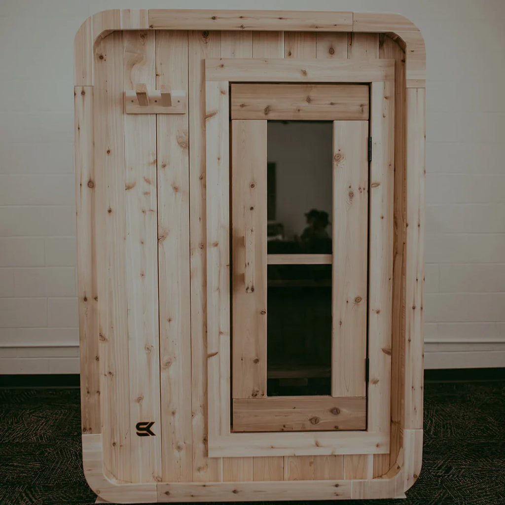 Sweat Kingdom USA Made 1-2 Person Sweat Pod Indoor/Outdoor Traditional Sauna | SK-POD-2P