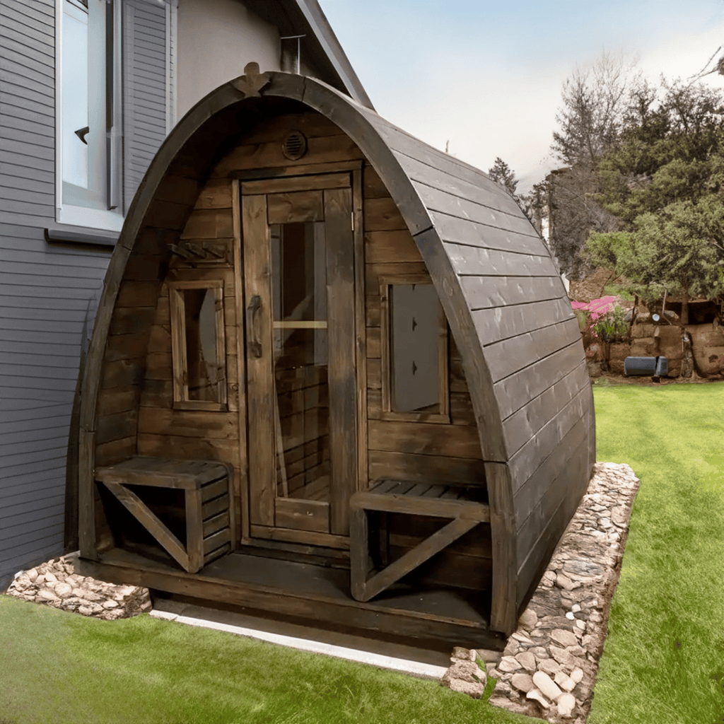 True North Canadian Made 4-8 Person Outdoor Traditional Large Pod Sauna