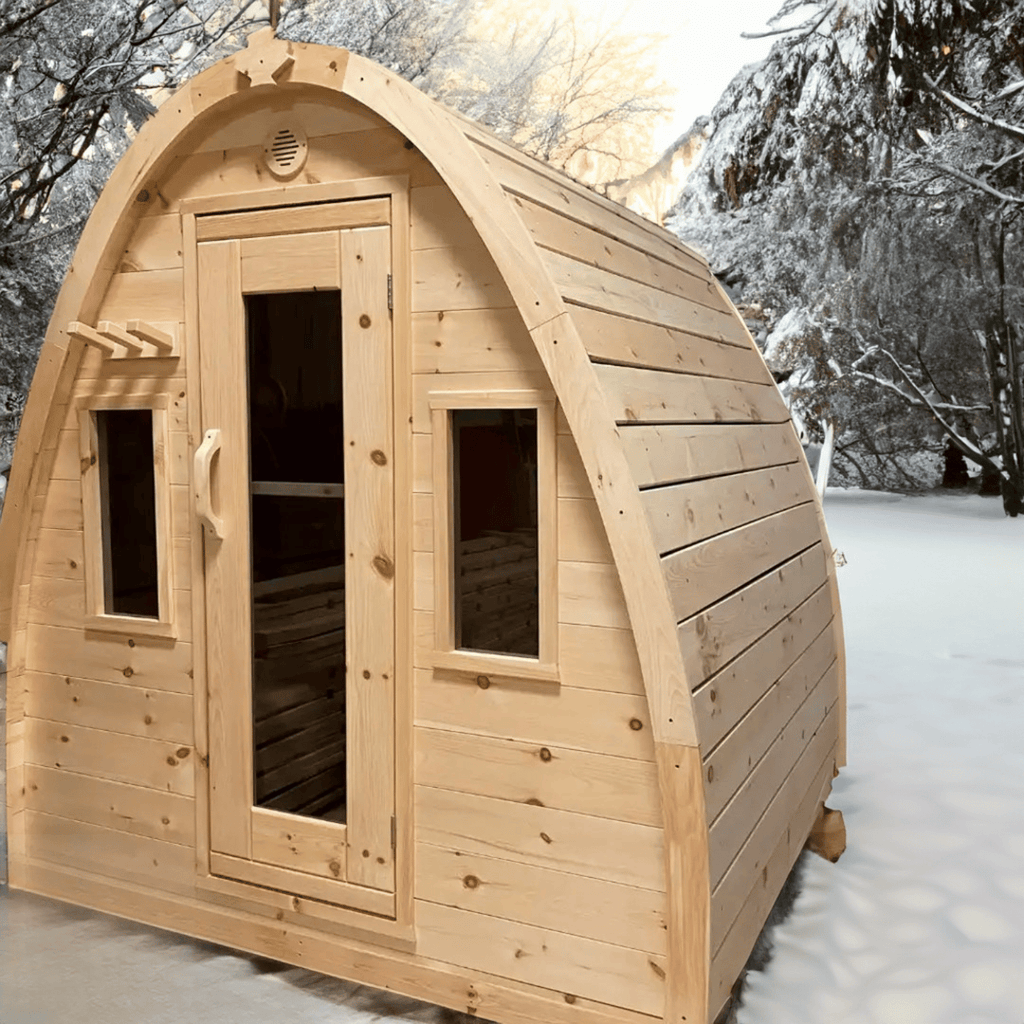 True North Canadian Made 4-8 Person Outdoor Traditional Pod Sauna