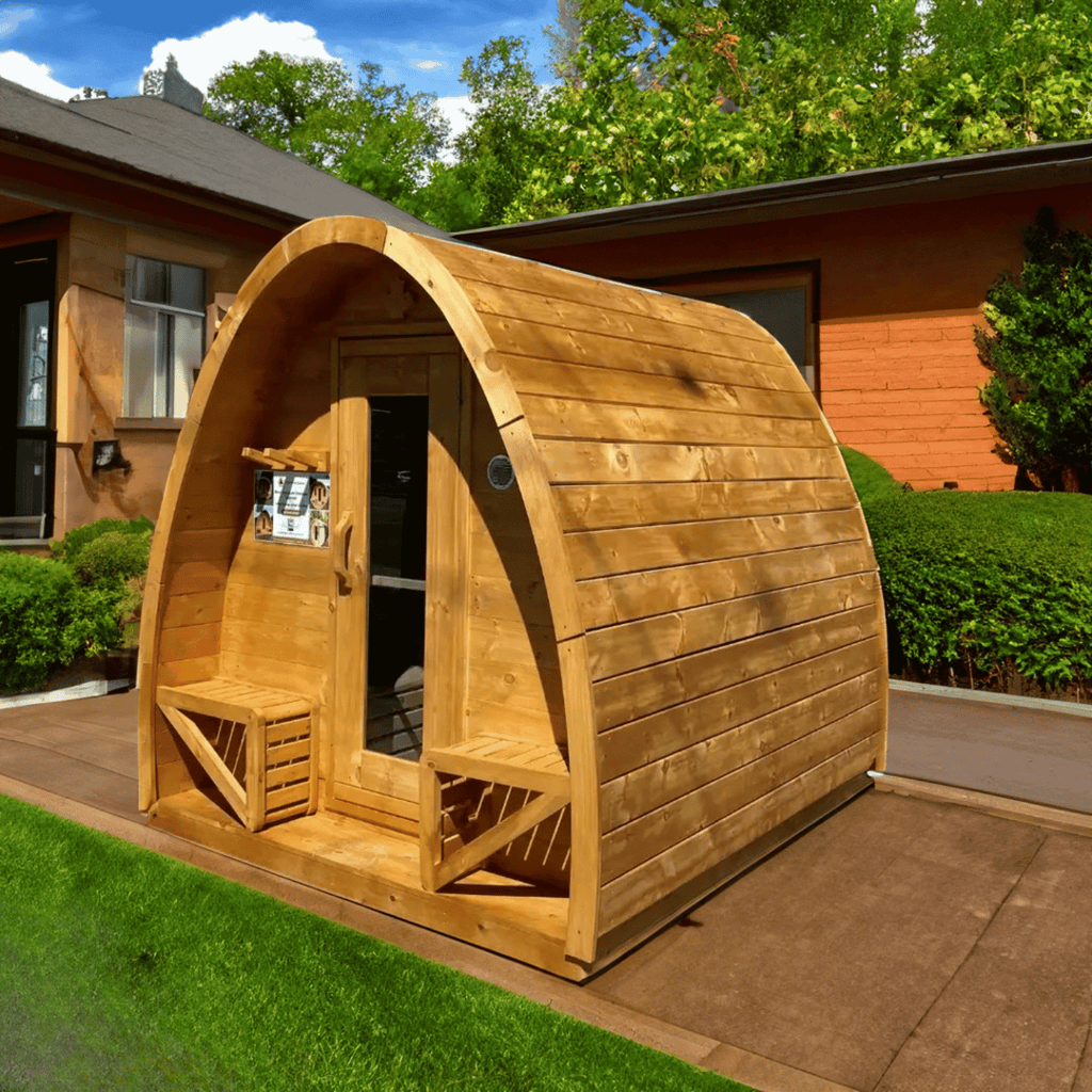 True North Canadian Made 4-8 Person Outdoor Traditional Pod Sauna