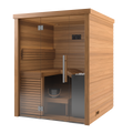 Auroom Baia Glass 2-Person Traditional Indoor Sauna