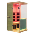 Wizzisaunas 909MX 1-Person Full Spectrum Near Zero EMF Indoor Infrared Sauna + Medical-Grade Red Light Therapy
