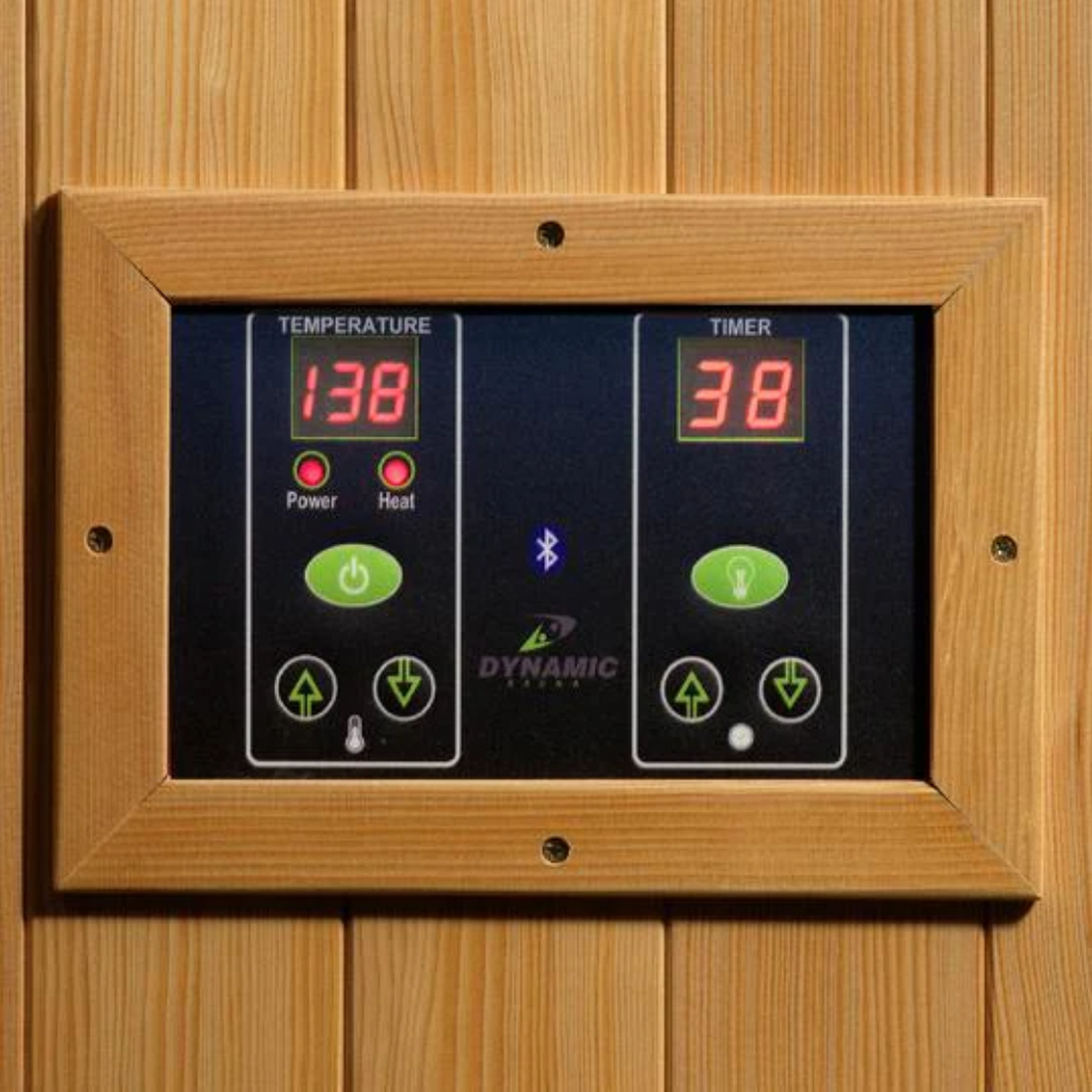 Dynamic Gracia 1-2-person Full Spectrum Near Zero EMF Indoor Infrared Sauna + Red Light Therapy | DYN-6119-03 FS