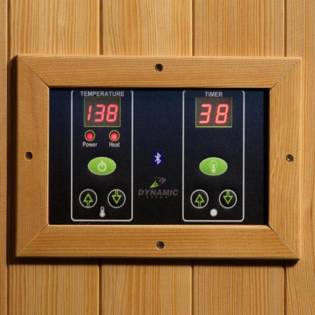Dynamic Gracia 1-2-person Full Spectrum Near Zero EMF Indoor Infrared Sauna + Red Light Therapy | DYN-6119-03 FS