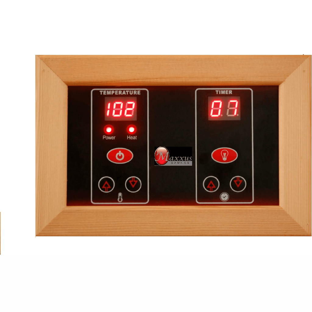 Maxxus 3-Person Low EMF FAR Indoor Infrared Sauna + Red Light Therapy | MX-K306-01