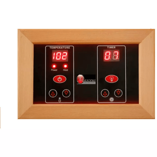 Maxxus 3-Person Near Zero EMF FAR Indoor Infrared Sauna + Red Light Therapy | MX-K306-01-ZF