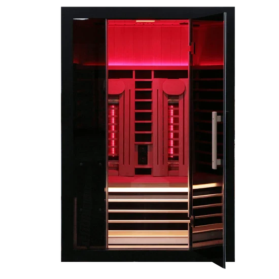 Sun Home Eclipse™ 2-Person Full Spectrum Indoor Infrared Sauna + Red Light Therapy