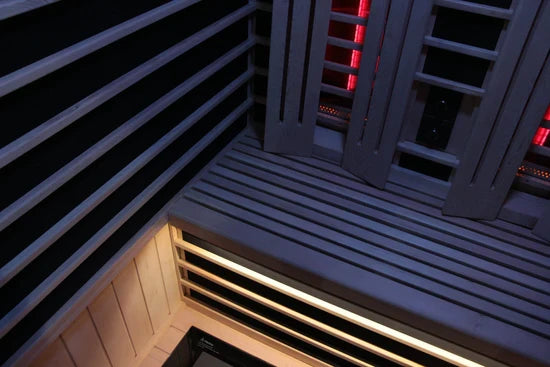 Sun Home Eclipse™ 2-Person Full Spectrum Indoor Infrared Sauna + Red Light Therapy