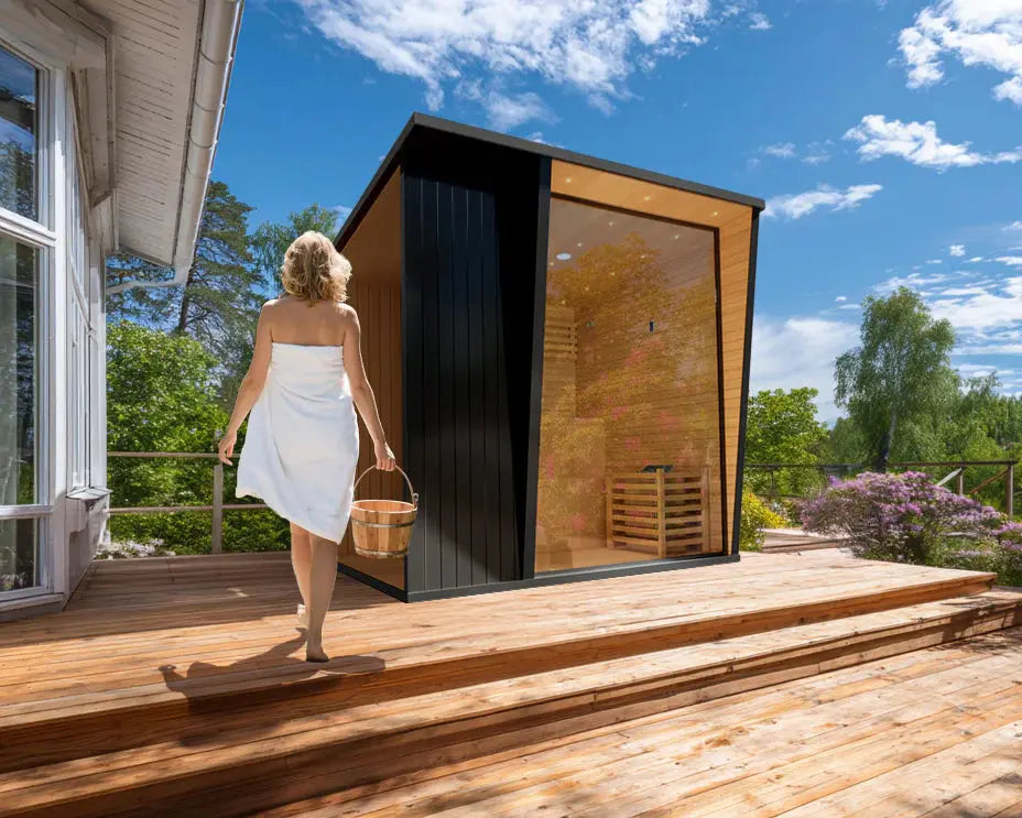 Anyi 2-8 Person Modern Outdoor Traditional Sauna