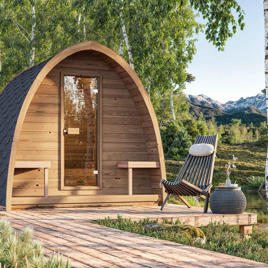 SaunaLife 6-Person Outdoor Traditional Pod Sauna | Model G3