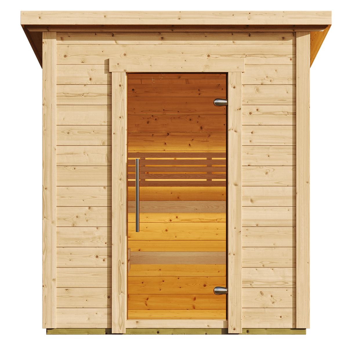 SaunaLife 4-Person Outdoor Traditional Cabin Sauna | Model G2