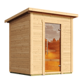 SaunaLife 4-Person Outdoor Traditional Cabin Sauna | Model G2