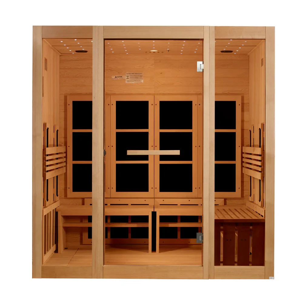 Golden Designs 8-person Full Spectrum Near Zero EMF Infrared Sauna | GDI-6880-03 FS