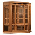 Maxxus 3-Person Corner Near Zero EMF FAR Indoor Infrared Sauna + Red Light Therapy | MX-K356-01-ZF-CED