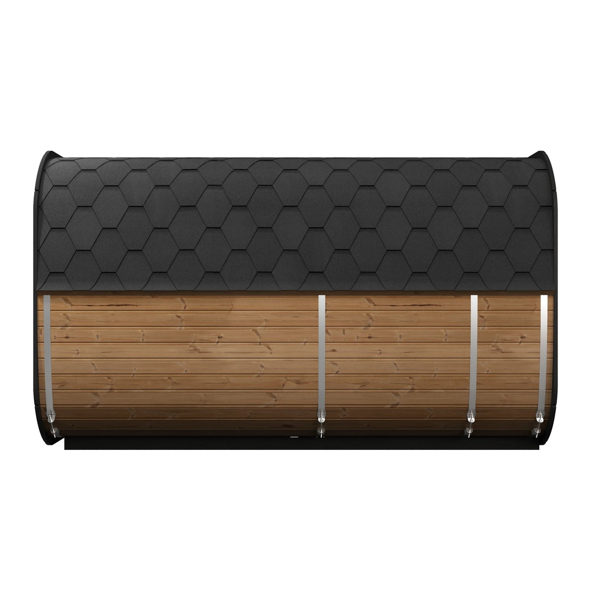 SaunaLife 8 Person 12.6' Long Outdoor Traditional Cube Sauna w/ Changing Room | Model CL12GCP