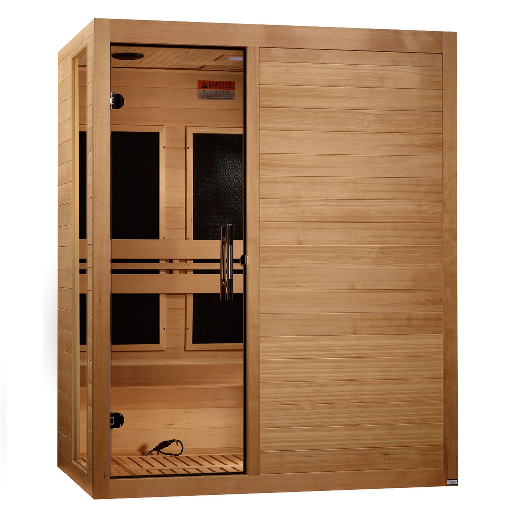 Dynamic Toscana 3-person Low EMF FAR Indoor Infrared Sauna + Red Light Therapy | DYN-6315-05