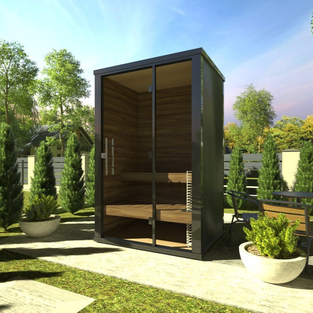 Haljas Hele Nano | 2-Person Pre-Assembled Outdoor Traditional Sauna