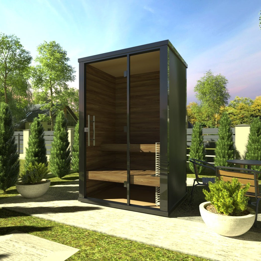 Haljas Hele Nano | 2-Person Pre-Assembled Outdoor Traditional Sauna