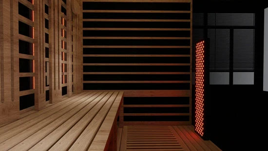 Sun Home Eclipse™ 4-Person Full Spectrum Indoor Infrared Sauna + Red Light Therapy