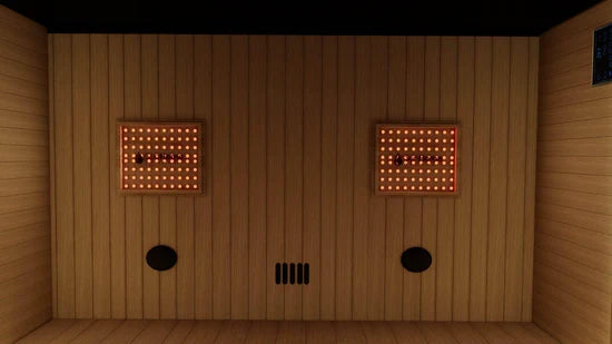 Sun Home Eclipse™ 4-Person Full Spectrum Indoor Infrared Sauna + Red Light Therapy