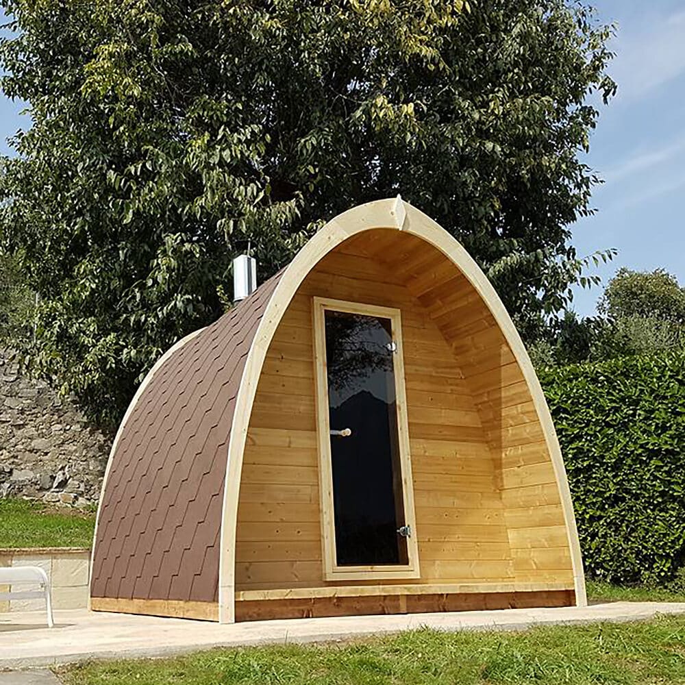 SaunaLife 6-Person Outdoor Traditional Pod Sauna | Model G3