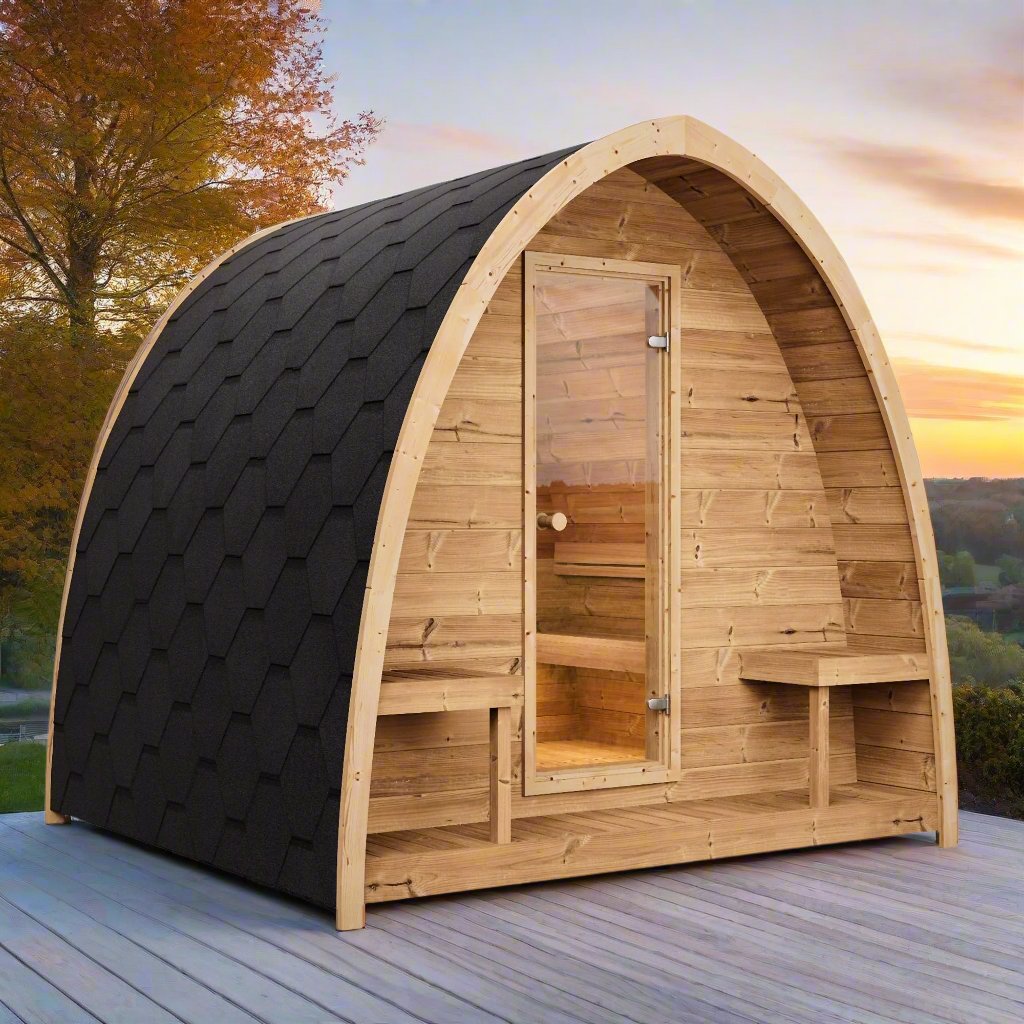 SaunaLife 6-Person Outdoor Traditional Pod Sauna | Model G3