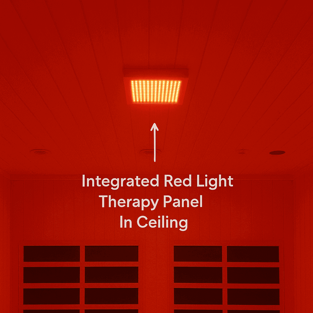 Dynamic Gracia 1-2-person Low EMF FAR Indoor Infrared Sauna + Red Light Therapy | DYN-6119-01