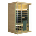 Wizzisaunas S02 2-Person Full Spectrum Near Zero EMF Indoor Infrared Sauna + Medical-Grade Red Light Therapy