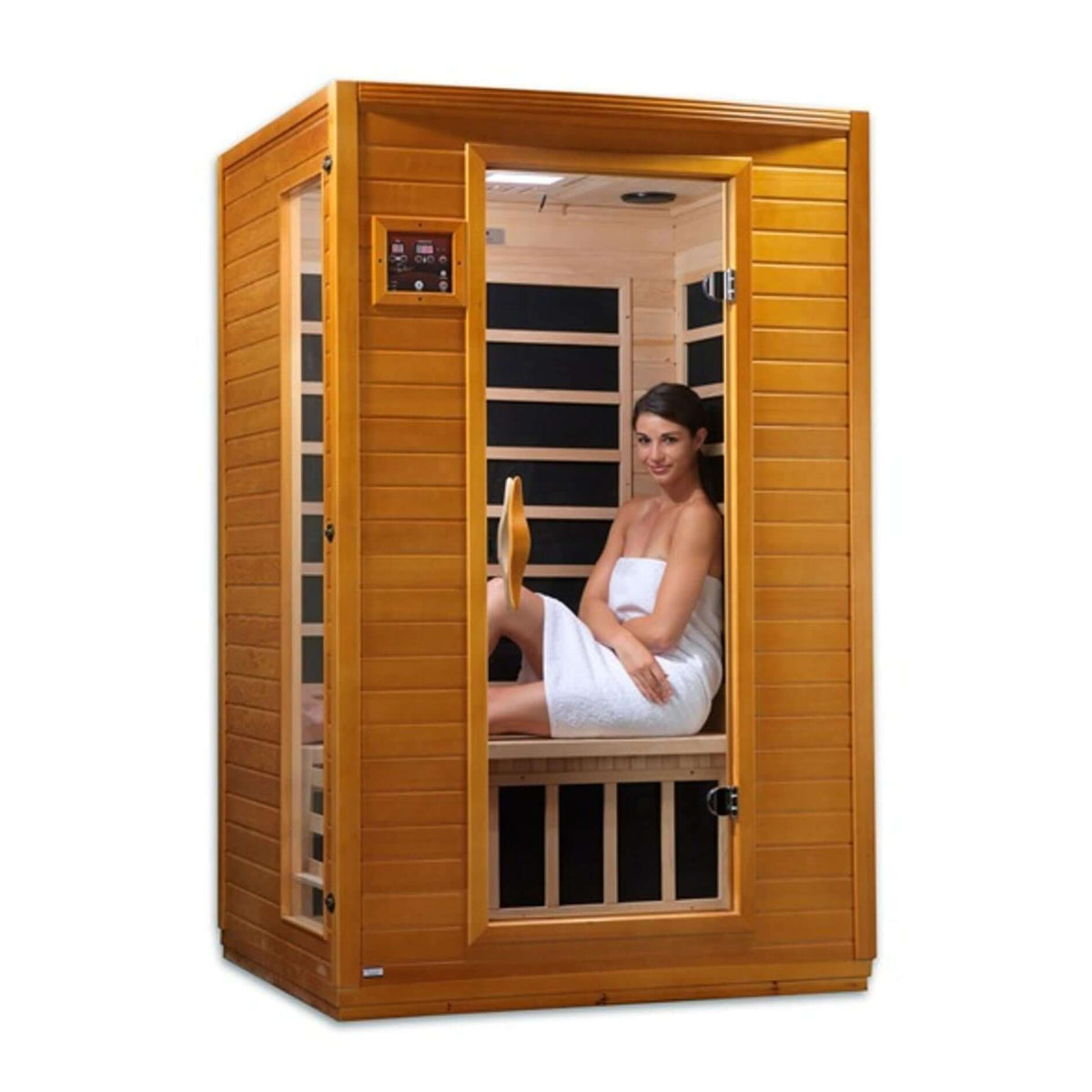 Dynamic Versailles 2-person Low EMF FAR Indoor Infrared Sauna + Red Light Therapy | DYN-6202-03
