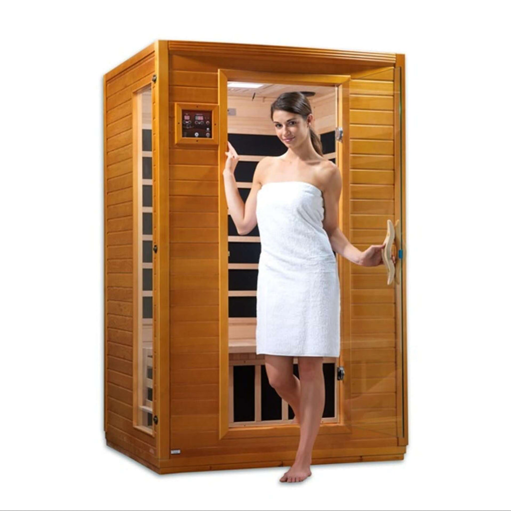 Dynamic Versailles Elite 2-person Ultra Low EMF FAR Indoor Infrared Sauna + Red Light Therapy | DYN-6202-03 Elite