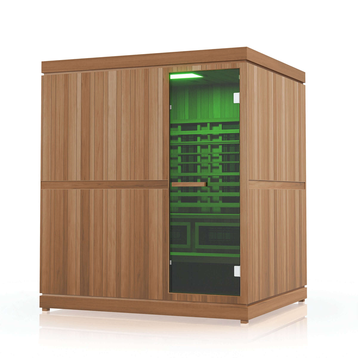 Finnmark FD-5 Trinity 4-Person Hybrid Indoor Infrared & Traditional Steam Sauna + Red Light Therapy | FD-KN005