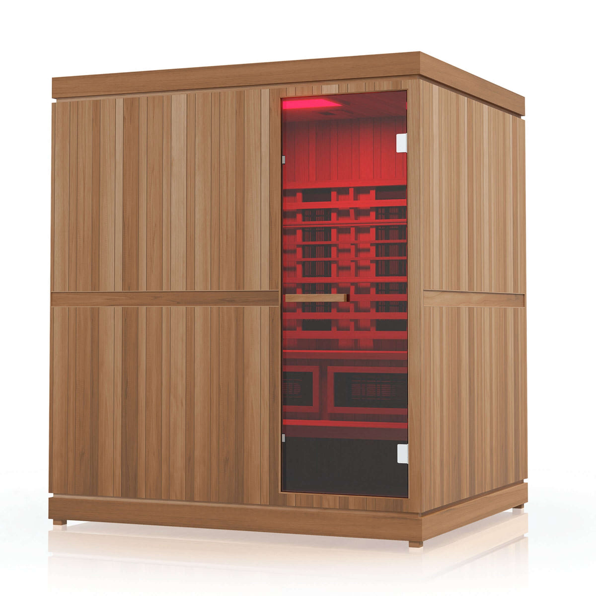 Finnmark FD-5 Trinity 4-Person Hybrid Indoor Infrared & Traditional Steam Sauna + Red Light Therapy | FD-KN005