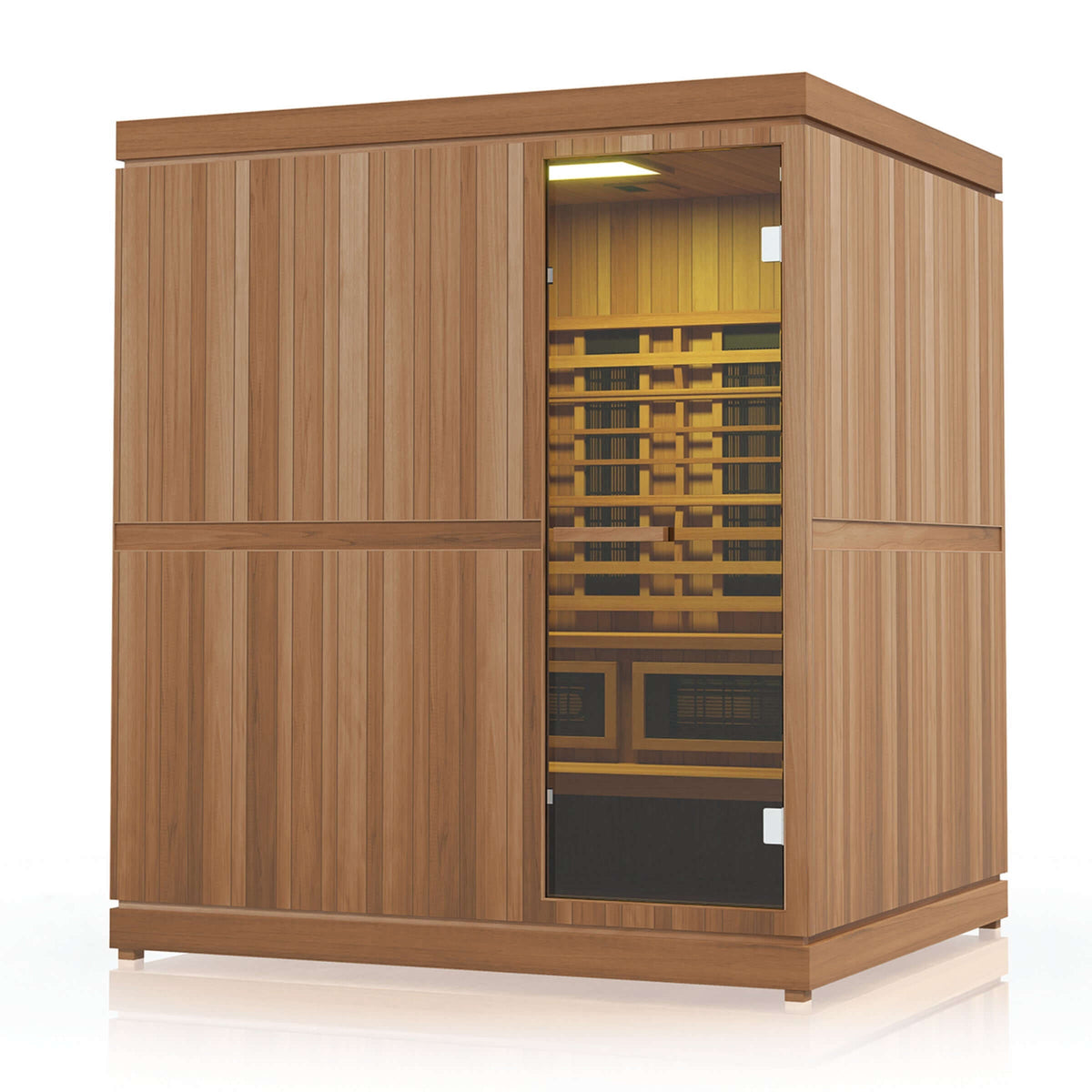 Finnmark FD-5 Trinity 4-Person Hybrid Indoor Infrared & Traditional Steam Sauna + Red Light Therapy | FD-KN005